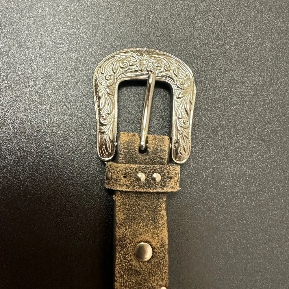 Girls Nicona genuine leather belt size 22 - Picture 3 of 5